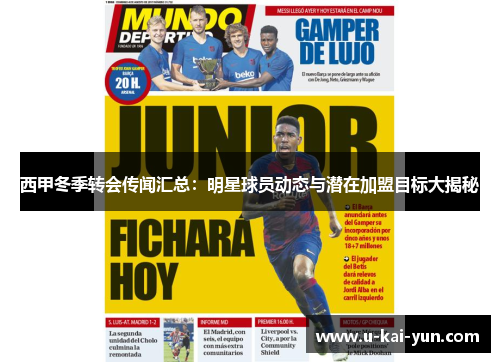 西甲冬季转会传闻汇总:明星球员动态与潜在加盟目标大揭秘 西甲冬季转会传闻汇总:明星球员动态与潜在加盟目标大揭秘